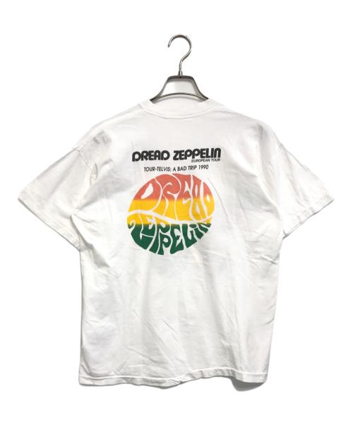 バンドTシャツ（バンドTシャツ）バンドTシャツ (バンドTシャツ) 90s dread zeppelin(ドレッド・ツェッペリン) バンドTシャツ ホワイト サイズ:LARGEの古着・服飾アイテム