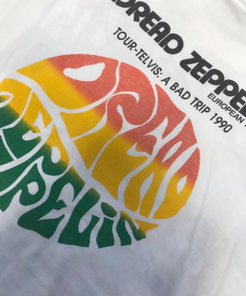 バンドTシャツ（バンドTシャツ）バンドTシャツ (バンドTシャツ) 90s dread zeppelin(ドレッド・ツェッペリン) バンドTシャツ ホワイト サイズ:LARGEの古着・服飾アイテム