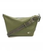 COACHコーチ）の古着「トップジップメッセンジャー バッグ」｜オリーブ