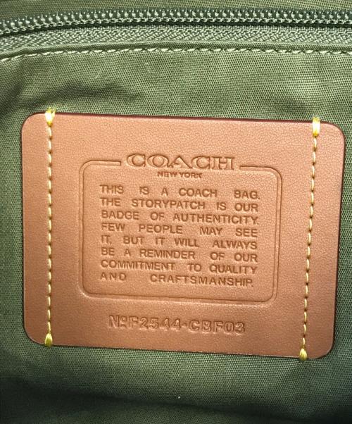 COACH（コーチ）COACH (コーチ) トップジップメッセンジャー バッグ オリーブの古着・服飾アイテム