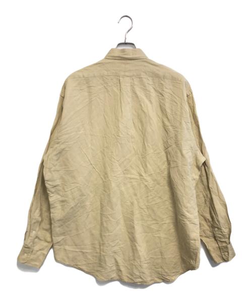 POLO RALPH LAUREN（ポロ・ラルフローレン）POLO RALPH LAUREN (ポロ・ラルフローレン) シルクリネンBDシャツ ベージュ サイズ:Lの古着・服飾アイテム