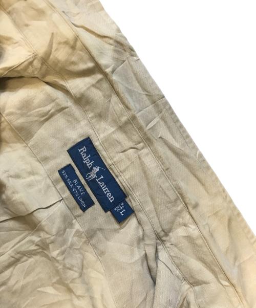 POLO RALPH LAUREN（ポロ・ラルフローレン）POLO RALPH LAUREN (ポロ・ラルフローレン) シルクリネンBDシャツ ベージュ サイズ:Lの古着・服飾アイテム