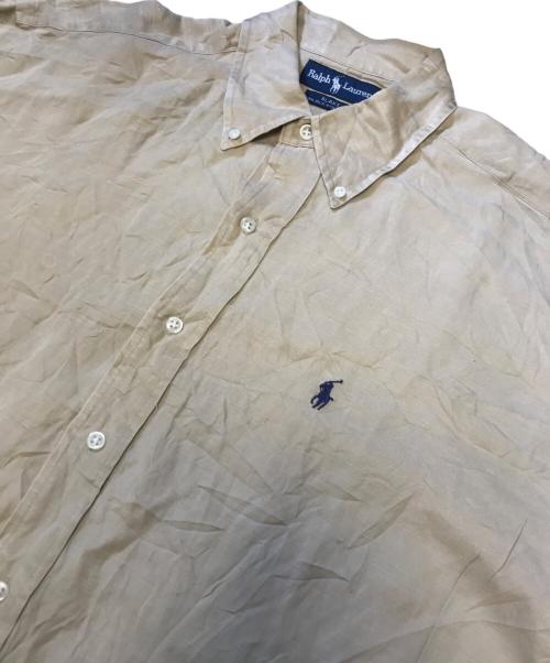 POLO RALPH LAUREN（ポロ・ラルフローレン）POLO RALPH LAUREN (ポロ・ラルフローレン) シルクリネンBDシャツ ベージュ サイズ:Lの古着・服飾アイテム