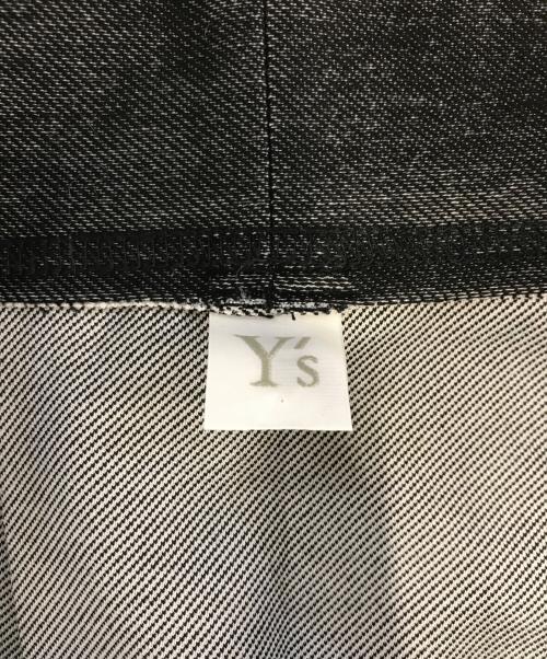 Y's（ワイズ）Y's (ワイズ) シャンブレープリーツスカート ブラック サイズ:2の古着・服飾アイテム