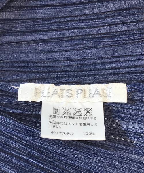 PLEATS PLEASE（プリーツプリーズ）PLEATS PLEASE (プリーツプリーズ) プリーツカーディガン ネイビー サイズ:SIZE3の古着・服飾アイテム