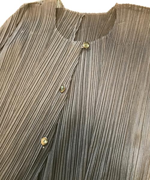 PLEATS PLEASE（プリーツプリーズ）PLEATS PLEASE (プリーツプリーズ) プリーツカーディガン ネイビー サイズ:SIZE3の古着・服飾アイテム