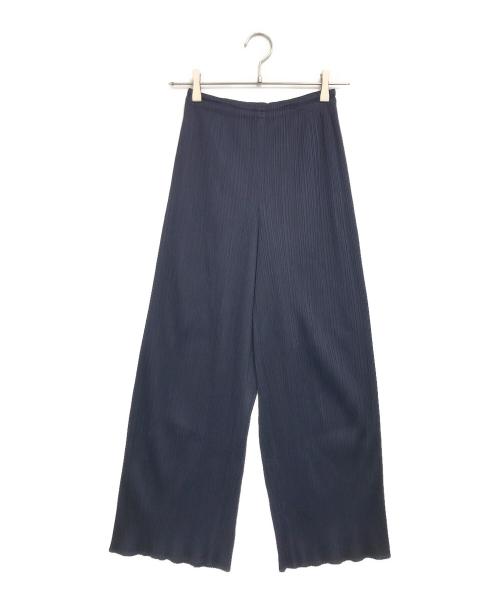 PLEATS PLEASE（プリーツプリーズ）PLEATS PLEASE (プリーツプリーズ) プリーツパンツ ネイビー サイズ:2の古着・服飾アイテム