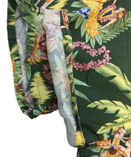 POLO RALPH LAUREN（ポロ・ラルフローレン）POLO RALPH LAUREN (ポロ・ラルフローレン) フラガール柄アロハシャツ グリーン サイズ:XLの古着・服飾アイテム