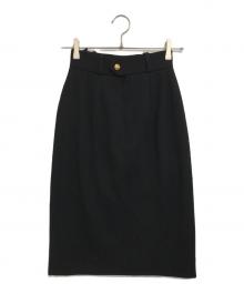 CHANEL BOUTIQUE（シャネル ブティック）の古着「ウールスカート」｜ブラック