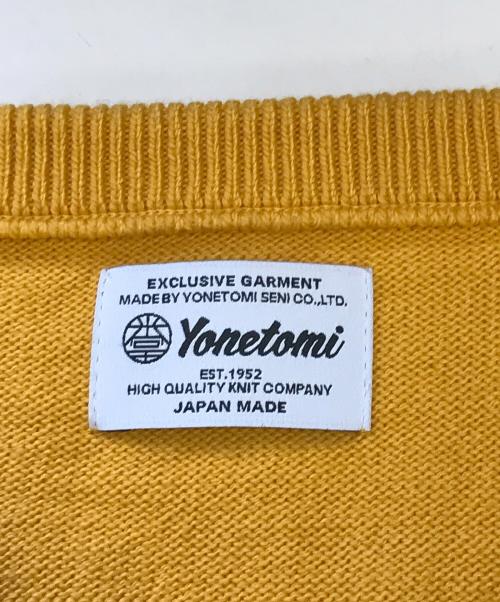 Yonetomi（ヨネトミ）Yonetomi (ヨネトミ) AMERICAN WOOL&COTTON KNIT PULLOVER イエロー サイズ:SIZE4の古着・服飾アイテム