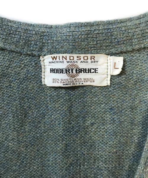 robert bruce（ロバートブルース）robert bruce (ロバートブルース) ウールカーディガン グリーン サイズ:Lの古着・服飾アイテム