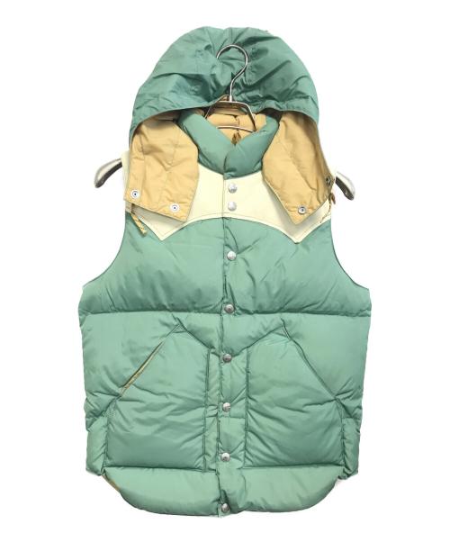 Hysteric Glamour（ヒステリックグラマー）Hysteric Glamour (ヒステリックグラマー) RockyMountainFeatherBed (ロッキーマウンテンフェザーベッド) ダウンベスト グリーン サイズ:36(S)の古着・服飾アイテム