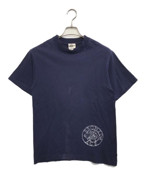 BRONZE AGE（ブロンズエイジ）BRONZE AGE (ブロンズエイジ) プリントTシャツ ネイビー サイズ:Mの古着・服飾アイテム