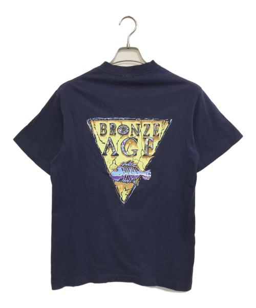 BRONZE AGE（ブロンズエイジ）BRONZE AGE (ブロンズエイジ) プリントTシャツ ネイビー サイズ:Mの古着・服飾アイテム