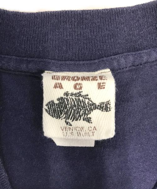 BRONZE AGE（ブロンズエイジ）BRONZE AGE (ブロンズエイジ) プリントTシャツ ネイビー サイズ:Mの古着・服飾アイテム