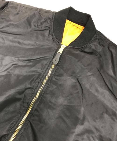 ALPHA（アルファ）ALPHA (アルファ) リバーシブルMA-1ジャケット ブラック サイズ:XLの古着・服飾アイテム