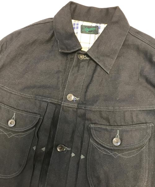 Stevenson Overall Co.（スティーブンソンオーバーオール）Stevenson Overall Co. (スティーブンソンオーバーオール) デニムジャケット ブラック サイズ:44の古着・服飾アイテム