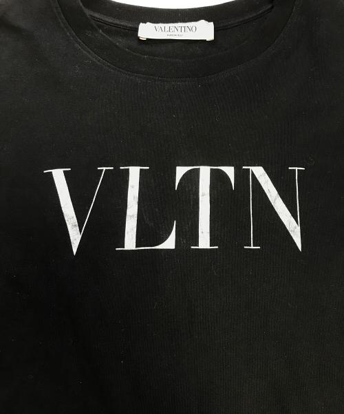 VALENTINO（ヴァレンティノ）VALENTINO (ヴァレンティノ) ロゴプリントT シャツ ブラック サイズ:XSの古着・服飾アイテム