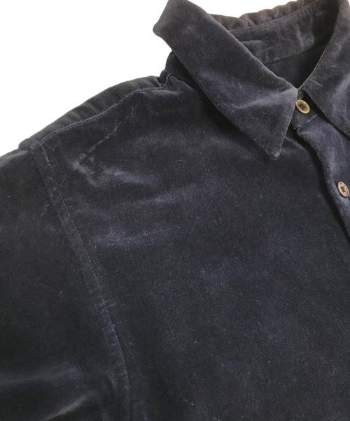 COMME des GARCONS（コムデギャルソン）COMME des GARCONS (コムデギャルソン) ベロアシャツ ネイビー サイズ:表記なしの古着・服飾アイテム
