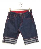 Jean Paul GAULTIER×LEVI'Sジャンポールゴルチェ×リーバイス）の古着「デニムハーフパンツ」｜インディゴ