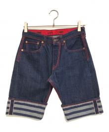 Jean Paul GAULTIER×LEVI'S（ジャンポールゴルチェ×リーバイス）の古着「デニムハーフパンツ」｜インディゴ
