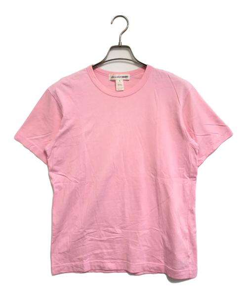 COMME des GARCONS SHIRT（コムデギャルソンシャツ）COMME des GARCONS SHIRT (コムデギャルソンシャツ) バックロゴTシャツ ピンク サイズ:Mの古着・服飾アイテム