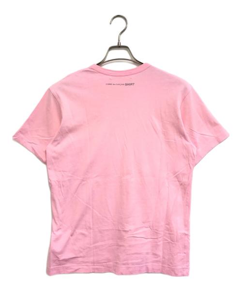 COMME des GARCONS SHIRT（コムデギャルソンシャツ）COMME des GARCONS SHIRT (コムデギャルソンシャツ) バックロゴTシャツ ピンク サイズ:Mの古着・服飾アイテム