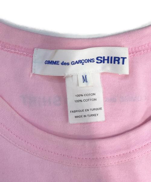COMME des GARCONS SHIRT（コムデギャルソンシャツ）COMME des GARCONS SHIRT (コムデギャルソンシャツ) バックロゴTシャツ ピンク サイズ:Mの古着・服飾アイテム