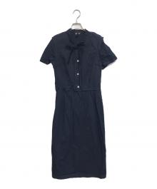 COMME des GARCONS COMME des GARCONS（コムデギャルソン コムデギャルソン）の古着「ポリ縮絨半袖ワンピース」
