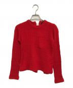 tricot COMME des GARCONSトリココムデギャルソン）の古着「バックジップニット」｜レッド