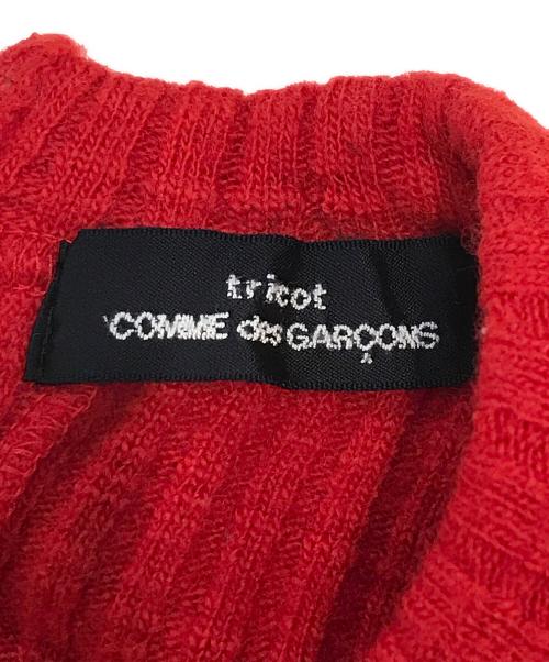 tricot COMME des GARCONS（トリココムデギャルソン）tricot COMME des GARCONS (トリココムデギャルソン) バックジップニット レッド サイズ:表記なしの古着・服飾アイテム