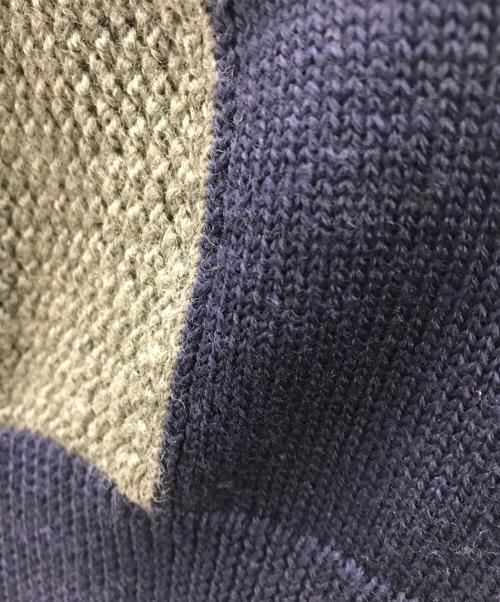 ROBE DE CHAMBRE COMME DES GARCONS（ローブドシャンブル コムデギャルソン）ROBE DE CHAMBRE COMME DES GARCONS (ローブドシャンブル コムデギャルソン) ブロックチェックニットカーディガン マルチカラー サイズ:表記なしの古着・服飾アイテム