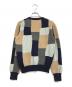 ROBE DE CHAMBRE COMME DES GARCONS (ローブドシャンブル コムデギャルソン) ブロックチェックニットカーディガン マルチカラー サイズ:表記なし：14000円