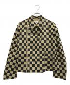 ROBE DE CHAMBRE COMME DES GARCONSローブドシャンブル コムデギャルソン）の古着「チェックライダースジャケット」｜ブラウン