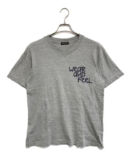 COMME des GARCONS HOMME PLUS（コムデギャルソンオムプリュス）COMME des GARCONS HOMME PLUS (コムデギャルソンオムプリュス) VネックTシャツ グレー サイズ:表記なしの古着・服飾アイテム