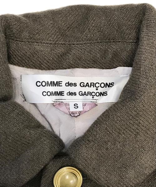 COMME des GARCONS COMME des GARCONS（コムデギャルソン コムデギャルソン）COMME des GARCONS COMME des GARCONS (コムデギャルソン コムデギャルソン) 丸襟ウールジャケット オリーブ サイズ:Ｓの古着・服飾アイテム