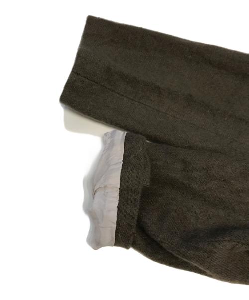 COMME des GARCONS COMME des GARCONS（コムデギャルソン コムデギャルソン）COMME des GARCONS COMME des GARCONS (コムデギャルソン コムデギャルソン) 丸襟ウールジャケット オリーブ サイズ:Ｓの古着・服飾アイテム