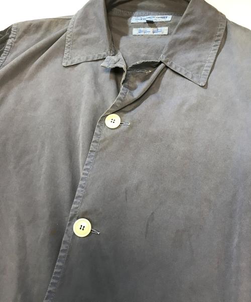 COMME des GARCONS SHIRT（コムデギャルソンシャツ）COMME des GARCONS SHIRT (コムデギャルソンシャツ) 製品染め異素材切替コート ネイビー サイズ:Mの古着・服飾アイテム