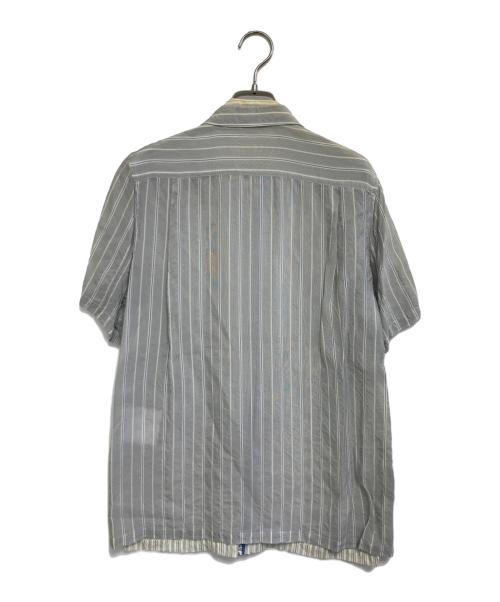 COMME des GARCONS SHIRT（コムデギャルソンシャツ）COMME des GARCONS SHIRT (コムデギャルソンシャツ) ドッキングS/Sジップシャツ グレー サイズ:Mの古着・服飾アイテム