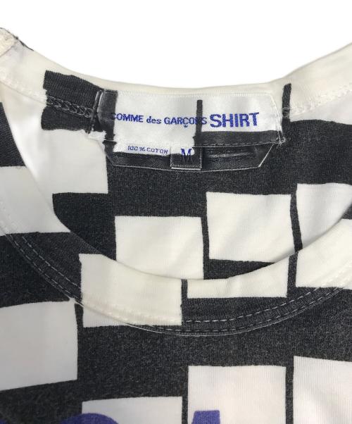 COMME des GARCONS SHIRT（コムデギャルソンシャツ）COMME des GARCONS SHIRT (コムデギャルソンシャツ) ロゴTシャツ ホワイト サイズ:Mの古着・服飾アイテム