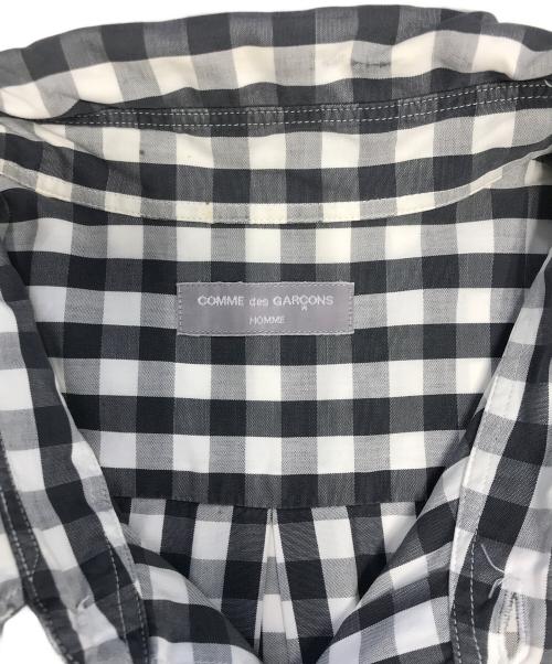 COMME des GARCONS HOMME（コムデギャルソン オム）COMME des GARCONS HOMME (コムデギャルソン オム) 00’s インサイドアウトギンガムチェックシャツ グレー サイズ:表記なしの古着・服飾アイテム