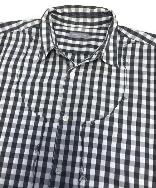 COMME des GARCONS HOMME（コムデギャルソン オム）COMME des GARCONS HOMME (コムデギャルソン オム) 00’s インサイドアウトギンガムチェックシャツ グレー サイズ:表記なしの古着・服飾アイテム
