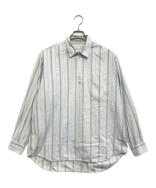 COMME des GARCONS SHIRT（コムデギャルソンシャツ）COMME des GARCONS SHIRT (コムデギャルソンシャツ) ハーフジップシャツ グレー サイズ:Ｓの古着・服飾アイテム