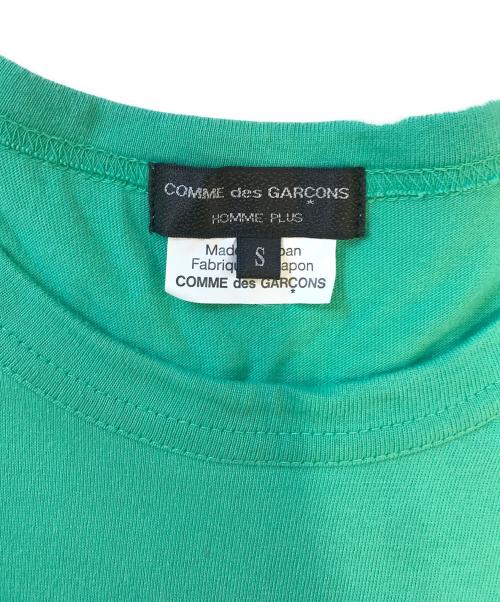 COMME des GARCONS HOMME PLUS（コムデギャルソンオムプリュス）COMME des GARCONS HOMME PLUS (コムデギャルソンオムプリュス) バイカラーTシャツ グリーン×ピンク サイズ:Sの古着・服飾アイテム