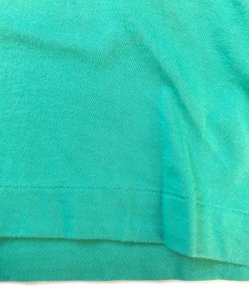 COMME des GARCONS HOMME PLUS（コムデギャルソンオムプリュス）COMME des GARCONS HOMME PLUS (コムデギャルソンオムプリュス) バイカラーTシャツ グリーン×ピンク サイズ:Sの古着・服飾アイテム