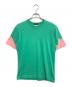 COMME des GARCONS HOMME PLUS（コムデギャルソンオムプリュス）の古着「バイカラーTシャツ」｜グリーン×ピンク