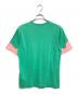 COMME des GARCONS HOMME PLUS (コムデギャルソンオムプリュス) バイカラーTシャツ グリーン×ピンク サイズ:S：7000円