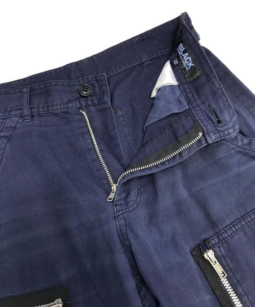 BLACK COMME des GARCONS（ブラックコムデギャルソン）BLACK COMME des GARCONS (ブラックコムデギャルソン) カーゴパンツ ネイビー サイズ:XSの古着・服飾アイテム