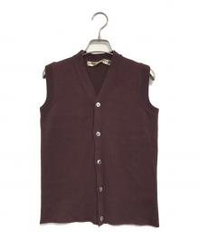 COMME des GARCONS（コムデギャルソン）の古着「ニットベスト」｜レッド