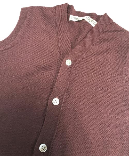 COMME des GARCONS（コムデギャルソン）COMME des GARCONS (コムデギャルソン) ニットベスト レッド サイズ:表記なしの古着・服飾アイテム